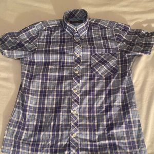 Ben Sherman Men’s Gingham Shirt Purple